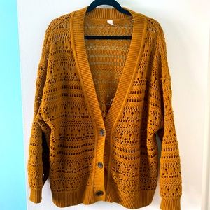 Old Navy 3X women’s cable knit button up cardigan